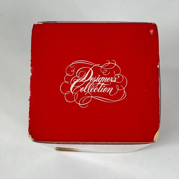 The Ornament Shoppe Satin Ornament Happy Holidays Bear Raccoon Quote Boxed 1980s - Picture 5 of 7